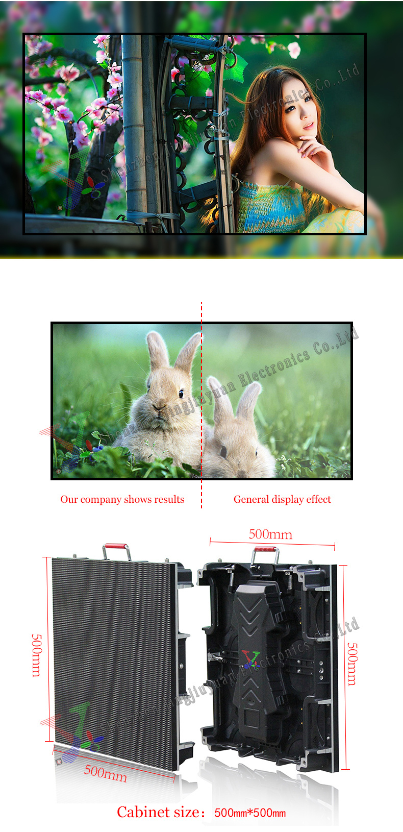 P391 Giant 10FT X 12FT HD Hanging Stage P3 LED Screen Outdoor Rental P3.91