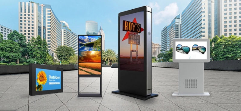 Outdoor Advertising LCD Display Digital Signage Outdoor Information Boards Kiosk