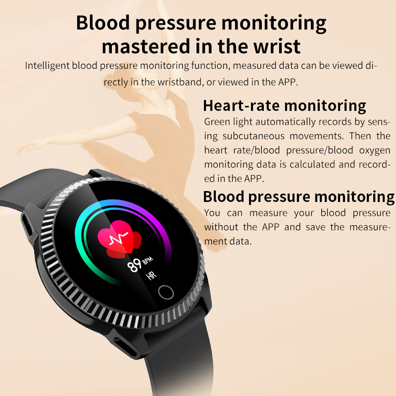C19 Fashion Smart Watch Wearable Devices Heart Rate Monitor ECG Detection Smart Bracelet