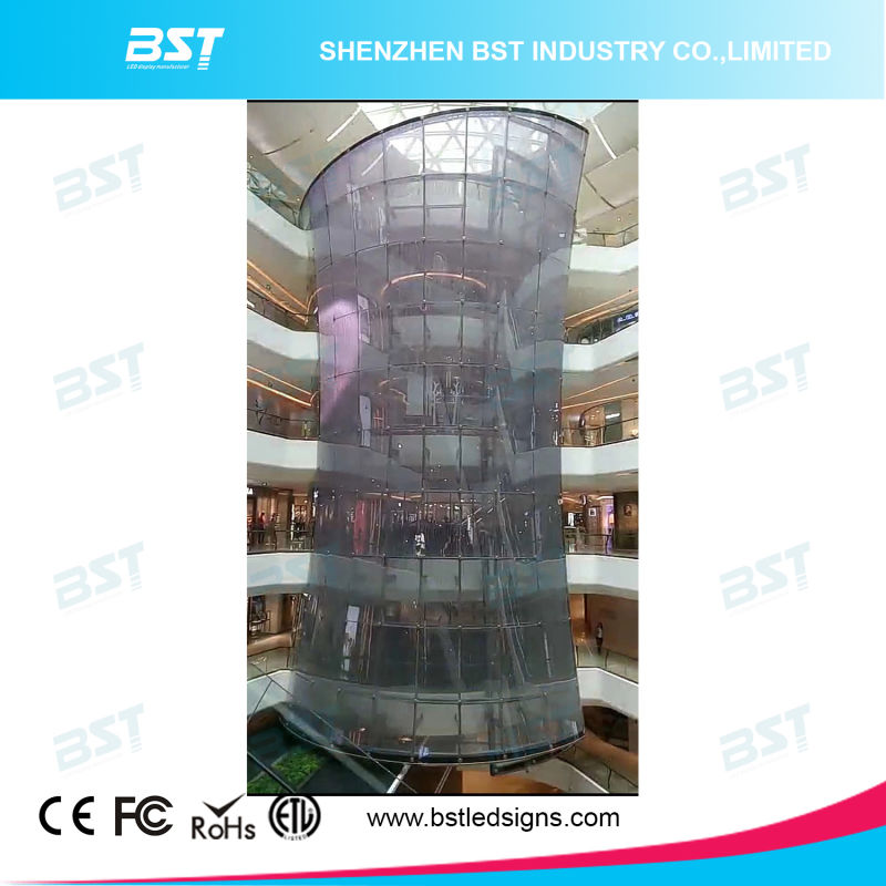 Transparent LED Display P10 on Glass Wall LED Screen