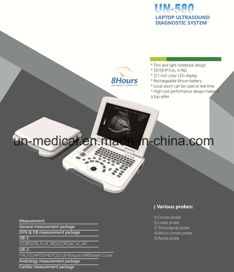 PC Based Medical Equipment Ultrasonic Diagnostic Full Digital Portable Ultrasound
