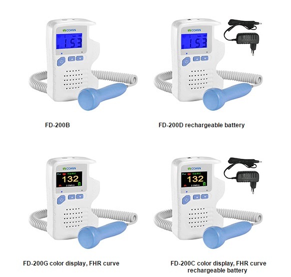 Infant Equipment Portable Baby Heartbeat Monitor, Fetal Doppler (FD-200B)