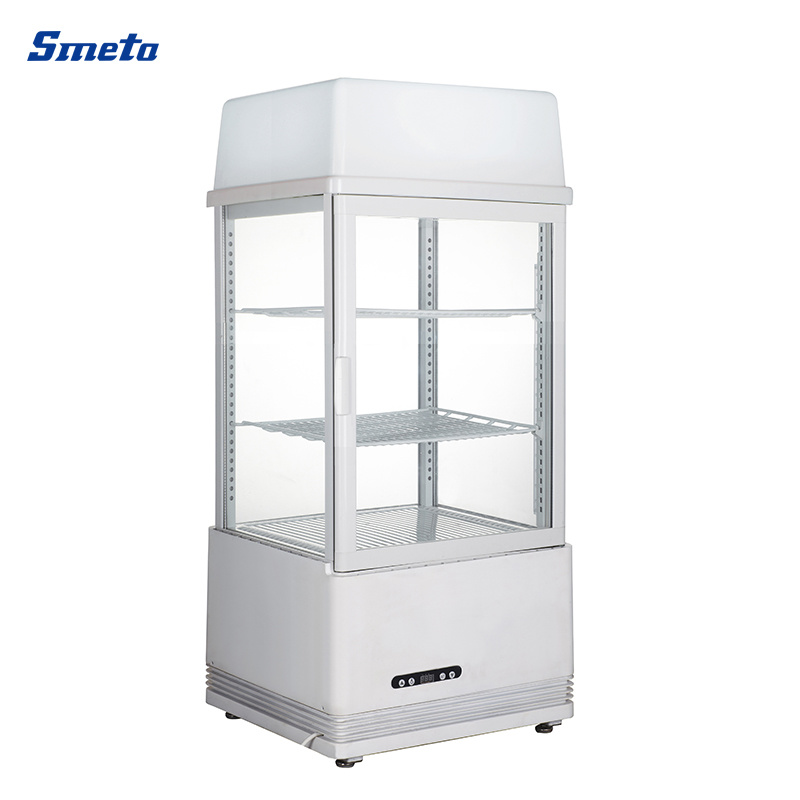 58L Smad Commercial 4 Side Flat Glass Countertop Displays-Chiller
