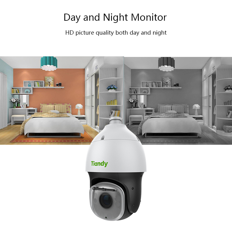 5MP 44X Optical Zoom IR 180m Face Recognition PTZ Camera