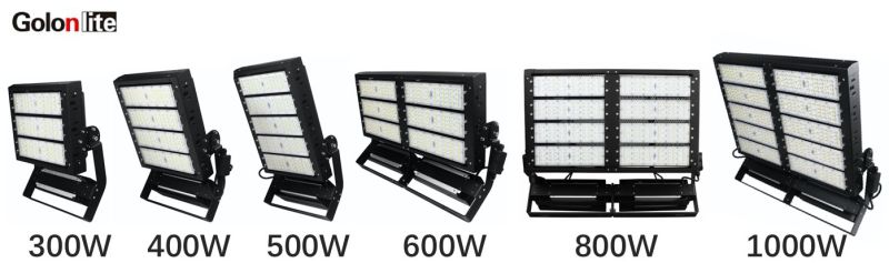 Outdoor Flood Lighting Fixtures Fitting 140lm/W 25 40 Degree 400W Outdoor LED Luminaires