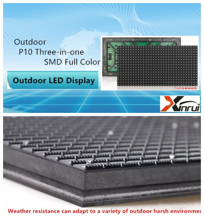 Outdoor Full Color P10 Fixed LED Screen for Advertising Display Board