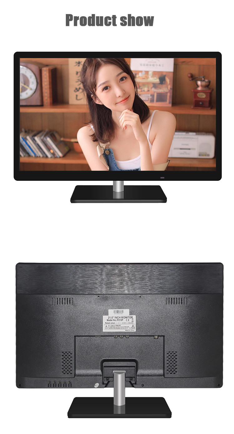 21.5 Inch Full HD 1920*1080 VGA HD-Mi DVI BNC Desktop Computer Monitor LCD Monitor Sale