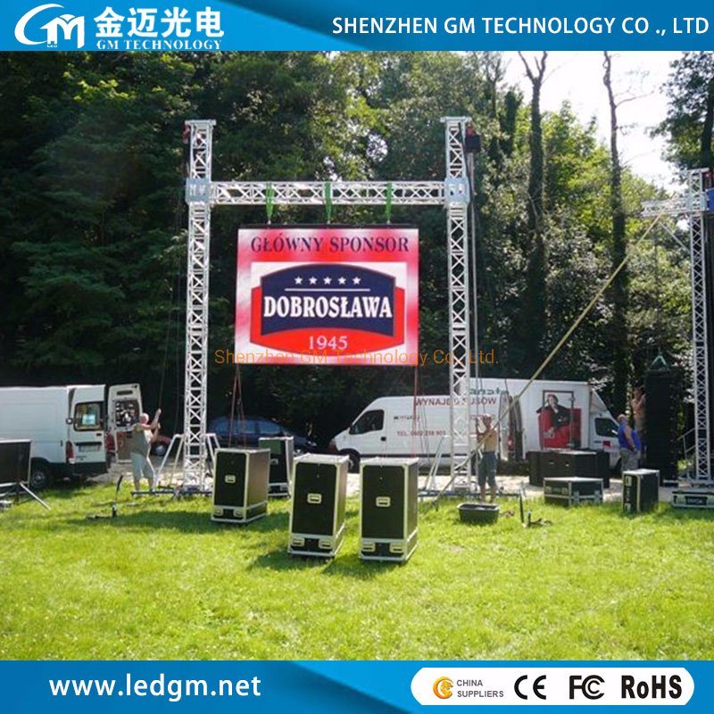 China Factory LED TV 500*500mm/500*1000mm P4.81 Outdoor Rental LED Screen LED Video Wall