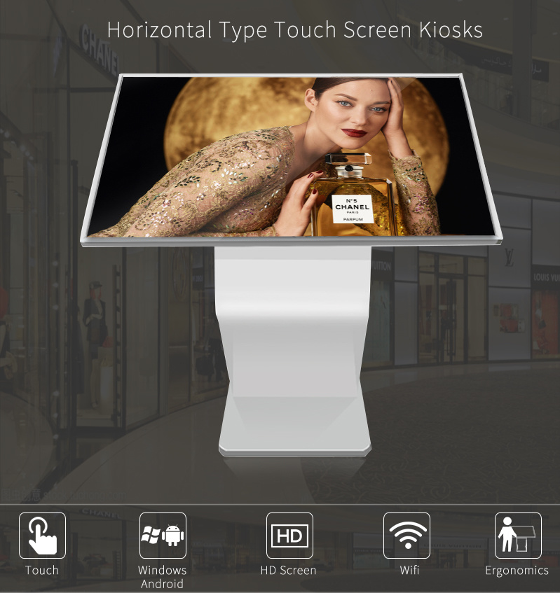 LCD Advertising Player Table Touch Screen Kiosk Digital Signage with Window/Android
