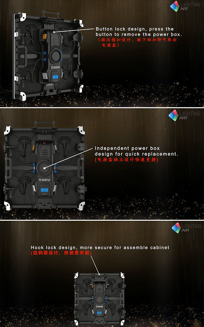 Turbine P5.68 Video Wall LED Display Screen Outdoor Advertising Rental