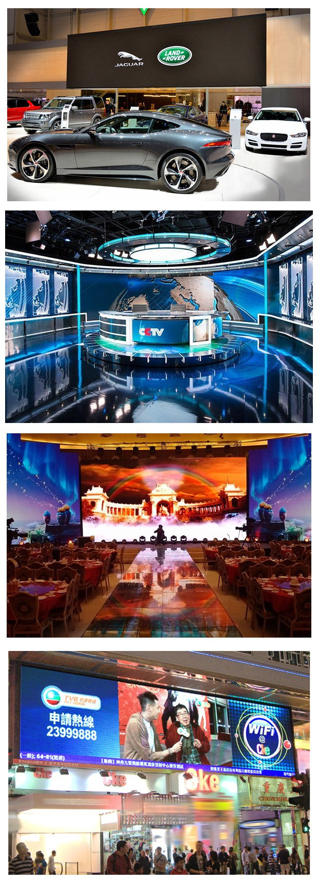 High Definition Full Color Both Outdoor and Indoor P3.91/P4.81 LED Display Sign