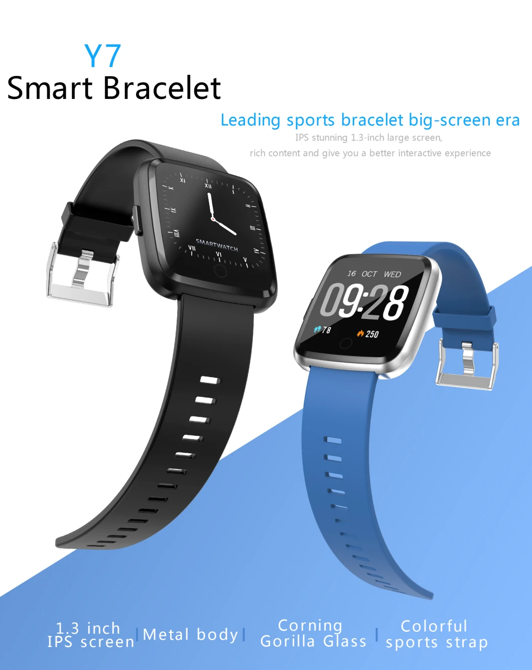 Smart Watch Smart Bracelet Waterproof Sport Monitoring Smart Reminder