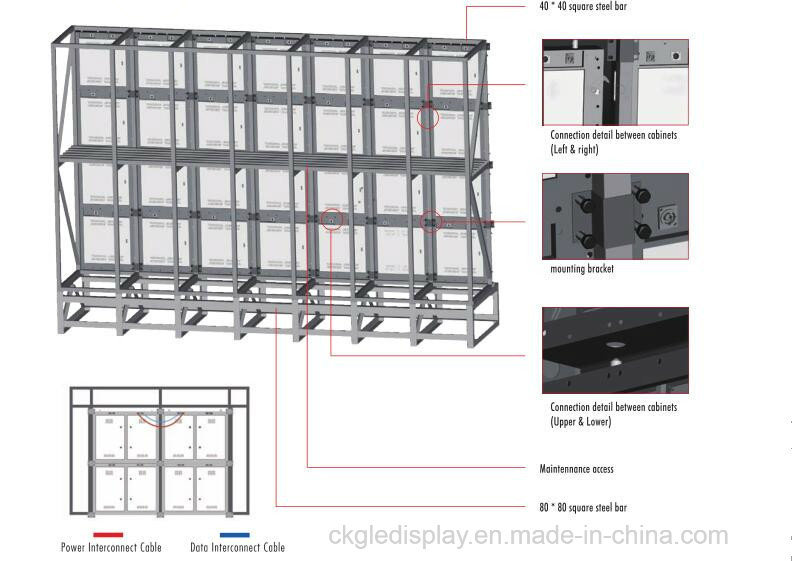 Outdoor Waterproof RGB LED P6 Billboards/LED Video Wall