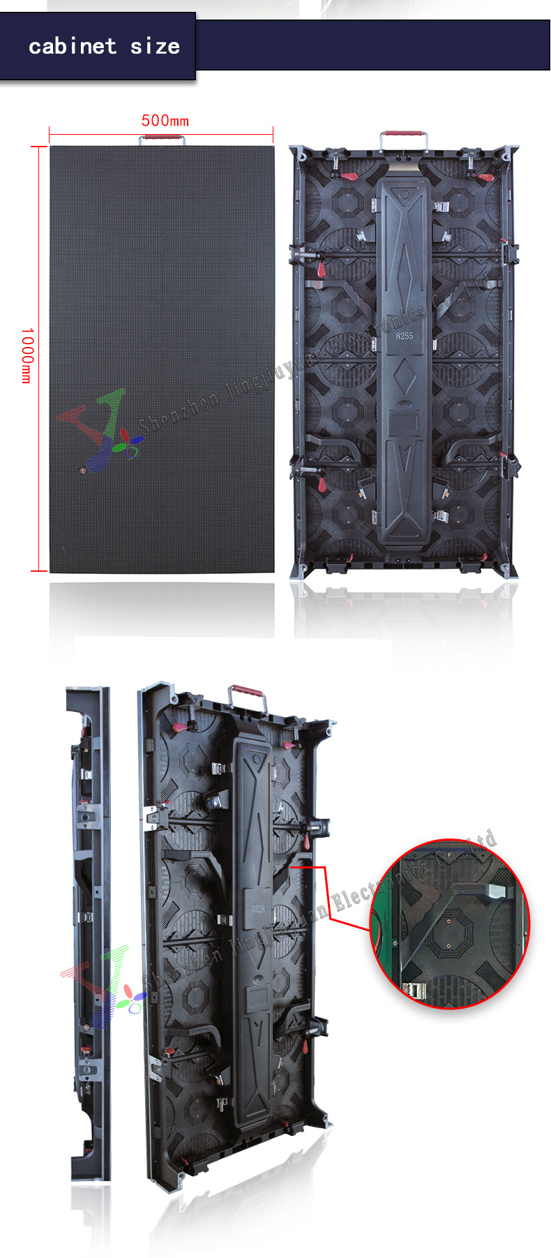 P3.91 P4.81 P2.6 Outdoor Rental Die Cast Cabinet Curved LED Video Screen Display LED for Events LED Rental Screen