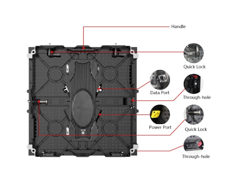 Rental P4.81 Outdoor LED Advertising Display Screen for Stage Living