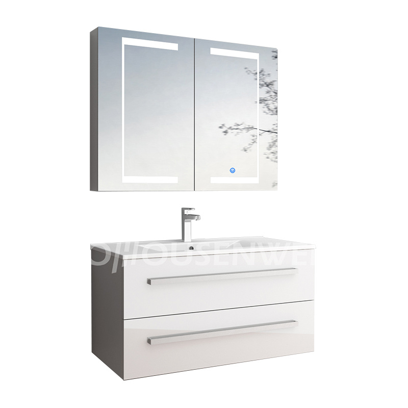 Bathroom Sanitary Sets Assembly Furniture Cabinet LED Mirror Shower Cabinet
