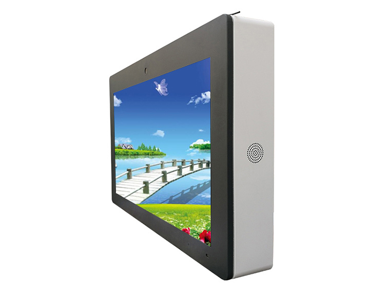 55 Inch Air-Cooled Horizontal Screen Wall Hanging Outdoor Advertising Machine Interactive Wall Mount Digital Signage LED Digital Signage
