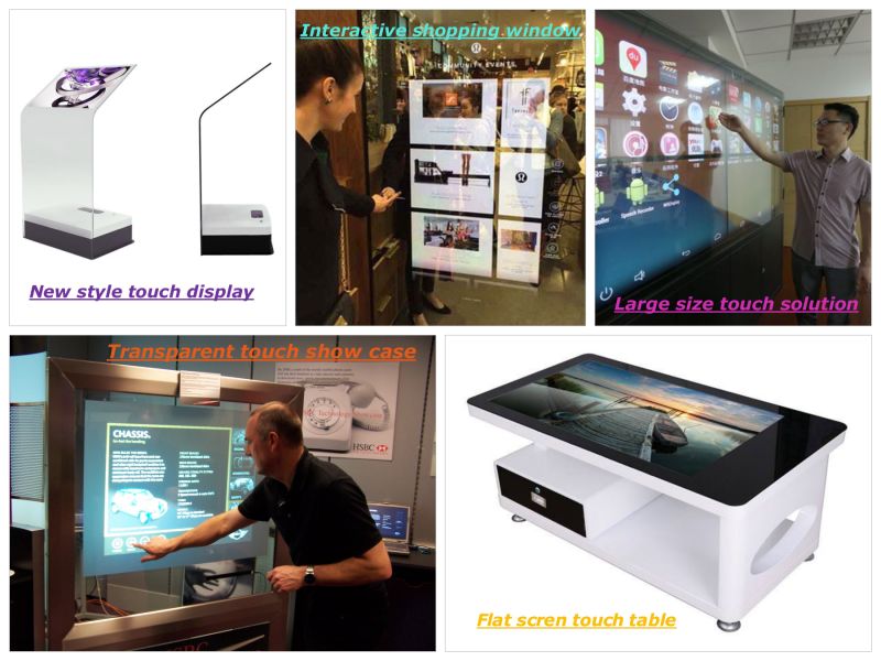 82'' Commercial Smart Window Touch Table Capacitive Touch Foil