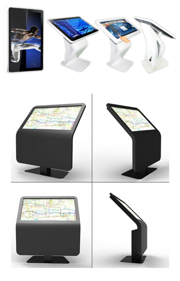 Horizontal Kiosk Touch Screen Display for Indoor Use Ad Player Panel for Shopping Mall Totems
