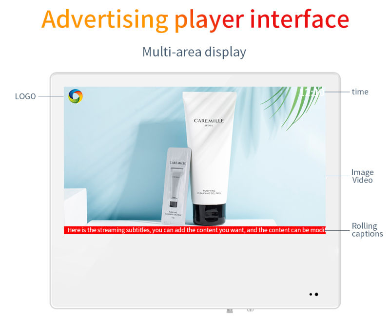 42 Inch Stand Alone Advertising Display Digital Advertising Screen
