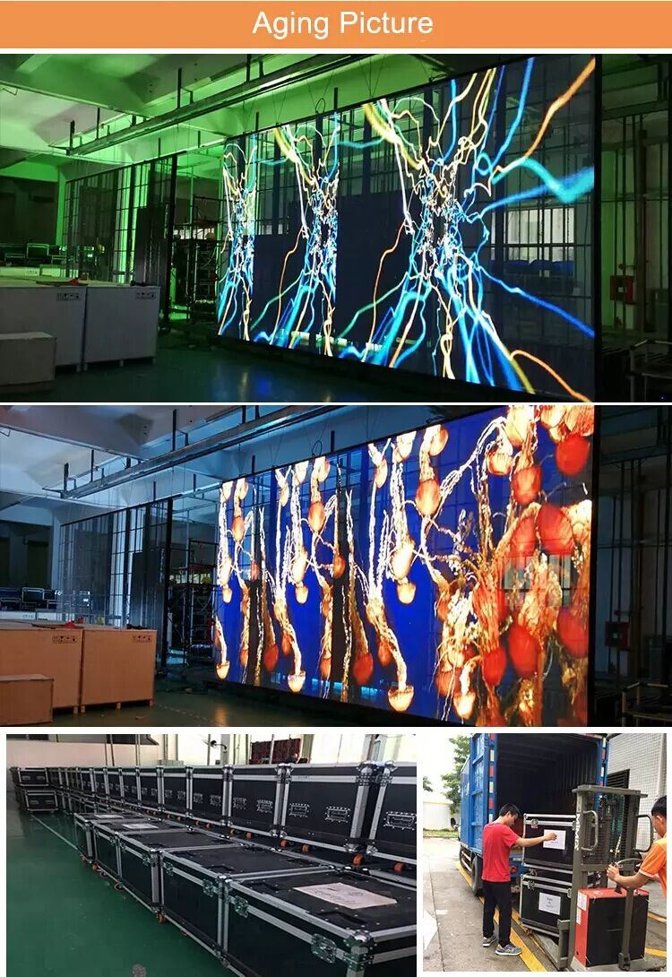 Full Color Soft / Flexible Video Advertising LED Display P3.91 Transparent LED Screen