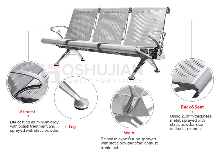 Airport Furniture Clinic Waiting Bench Airport Bench Chair