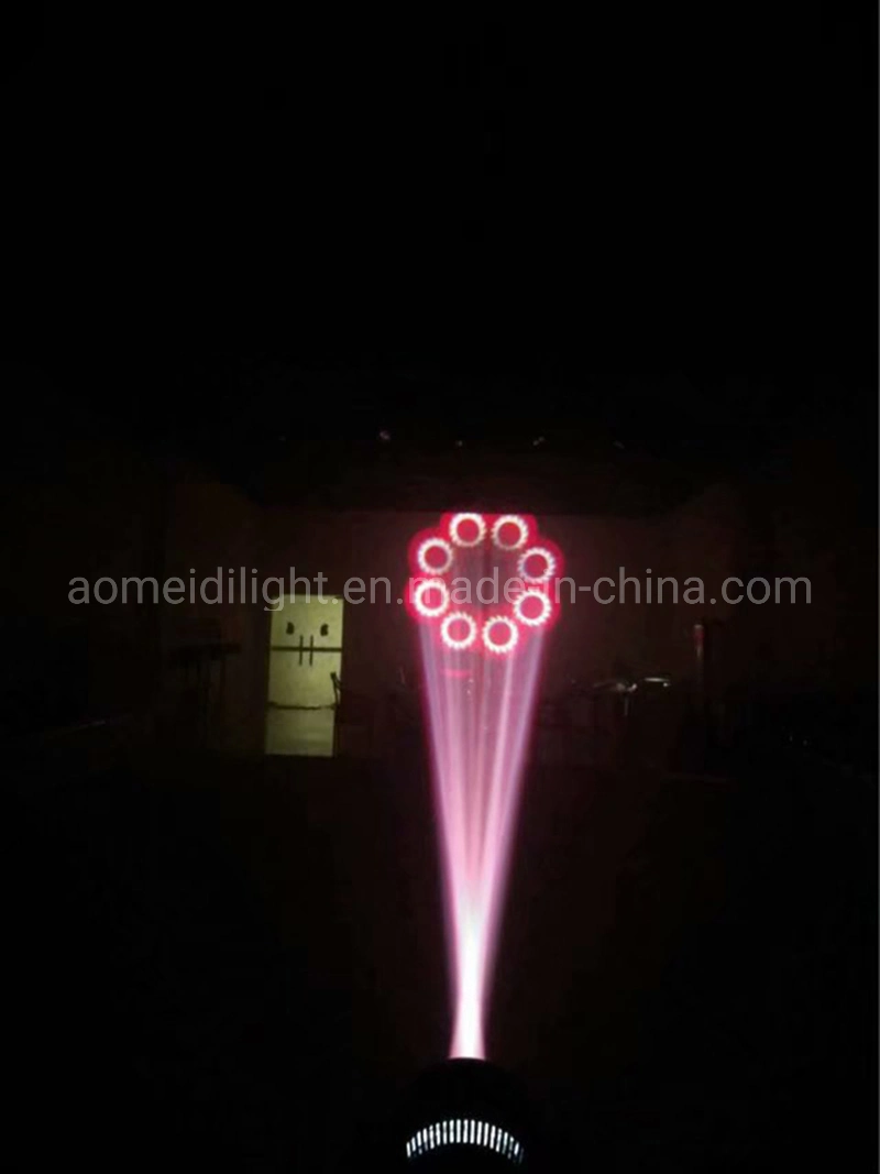 LED Stage Light 8 Facet Prism Rainbow Effect 100W LED Beam Moving Head Light