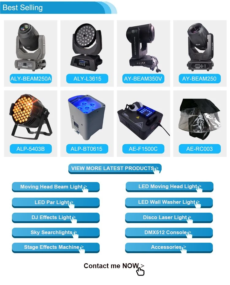 150W 200W LED Beam Moving Head Stage Lights with 24X0.5W RGB 3in1 LED Strip