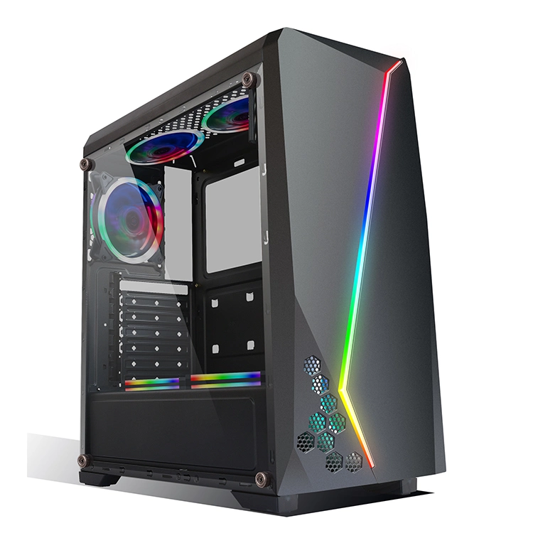 A63 RGB Strip Light Front Panel Desktop Computer Case Game