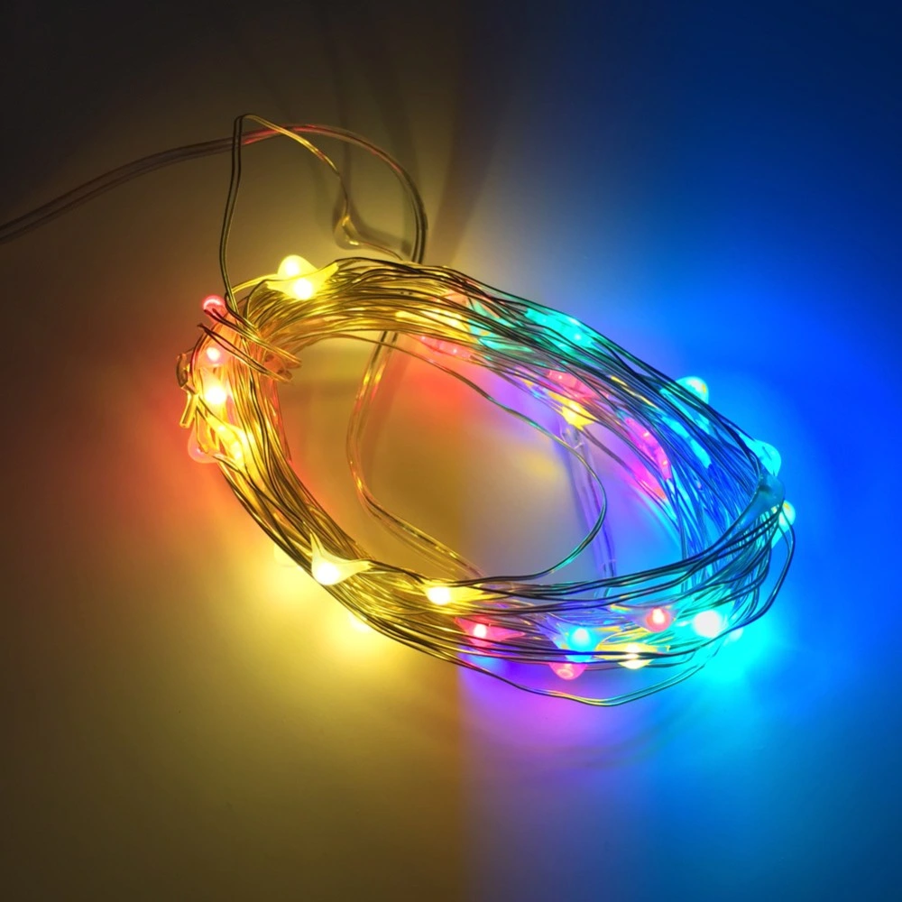 Outdoor Dimmable LED String Lights, 100 LEDs Twinkle Lights 33 FT Copper Wire Lights