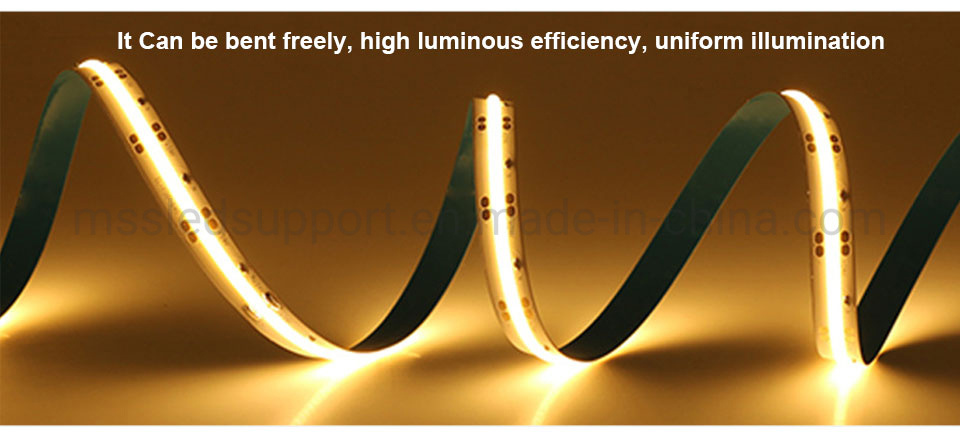 COB Tape LED Strip Light 12V 24V 5m Super Bright Lighting LED Strip for Decoration
