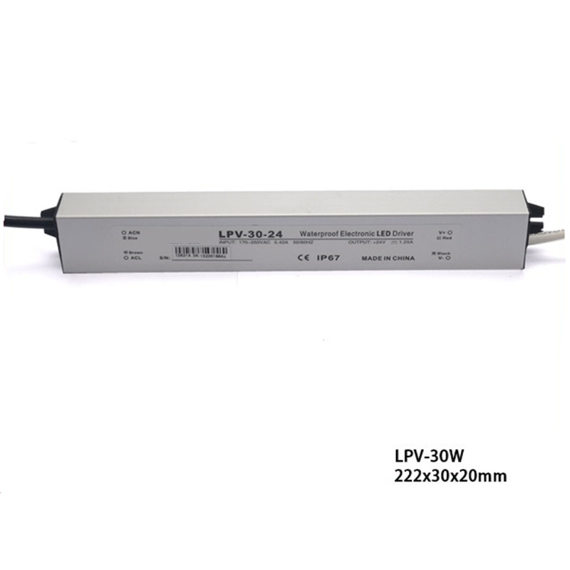 24V1.2A 30W IP67 Outdoor Waterproof LED Switching Power Driver for LED Module/Strip Lights