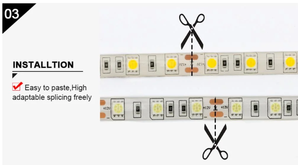 Waterproof LED Strip Lights RGB Aluminum Profile 5050 LED Tape Lights