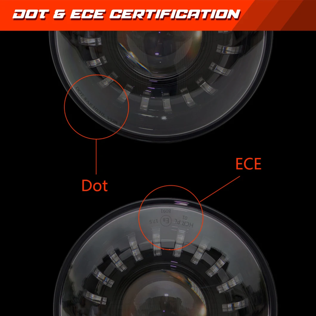 DOT SAE RGB Color Changing LED Headlights with DRL Interior Exterior Strip Lights