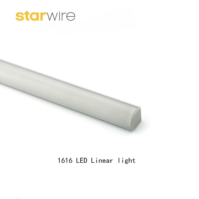 OEM Factory 45 Degree Corner Aluminium Extrusion for LED Strip, 1616 LED Linear Light