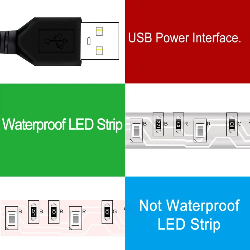 RGB LED Strip Light 5m 10m 15m Waterproof LED Neon Light SMD2835 5050 for Christmas Light