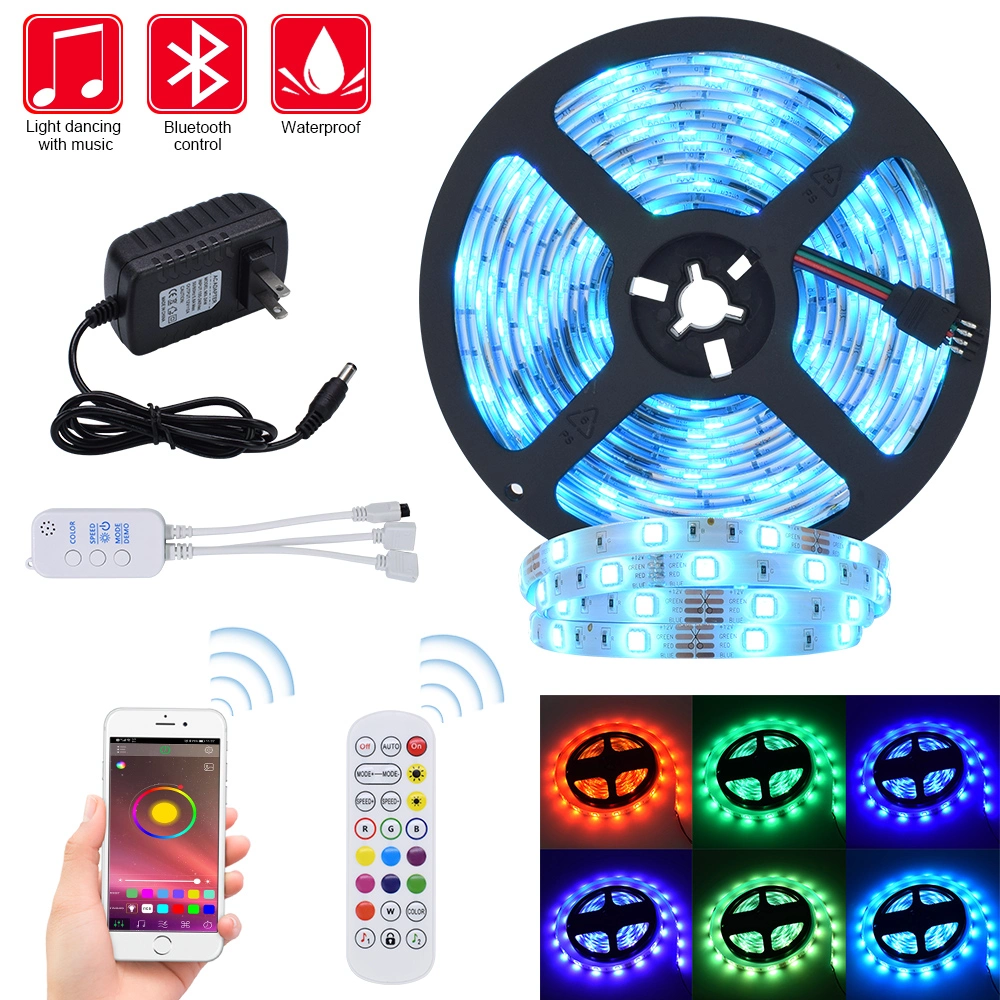 Bluetooth Controller APP Controlled LED Light Strips for Bedroom