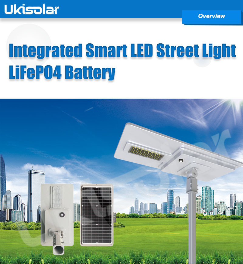 All in One Solar Battery Powered Integrated LED Outdoor Garden Lighting Street Light
