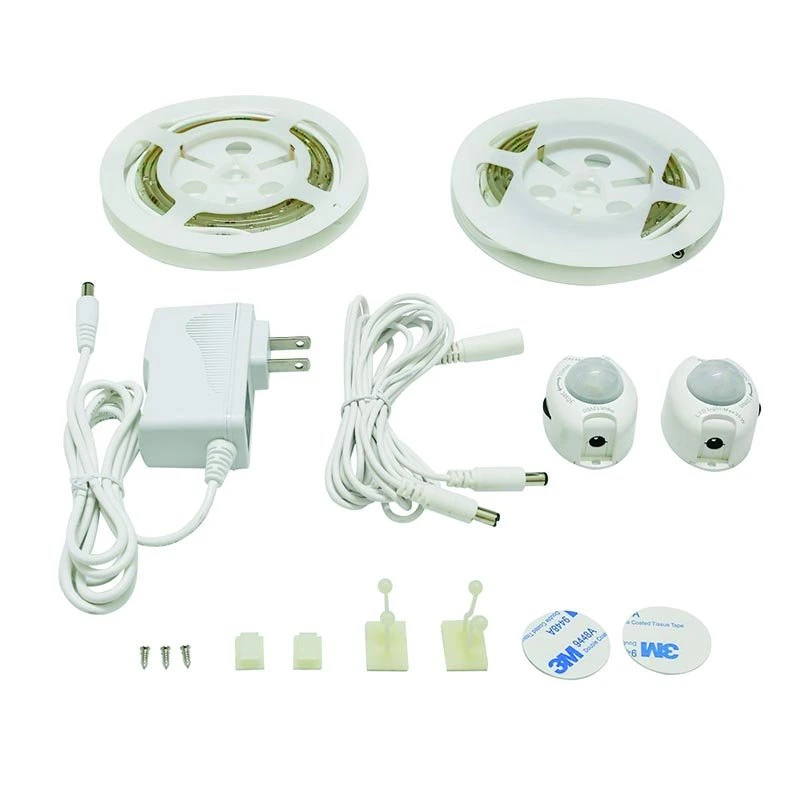 LED Warm White Home Room Bed Neon Strip Light Motion Sensor Control Plug