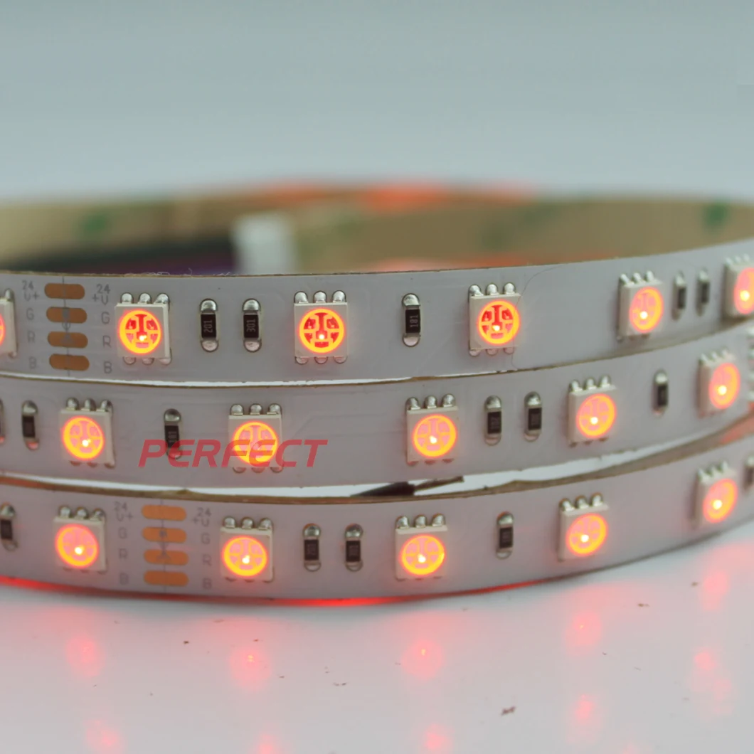 Decorative Light RGB Multi-Color Tape SMD5050 Flexible LED Strips 7.2W/M