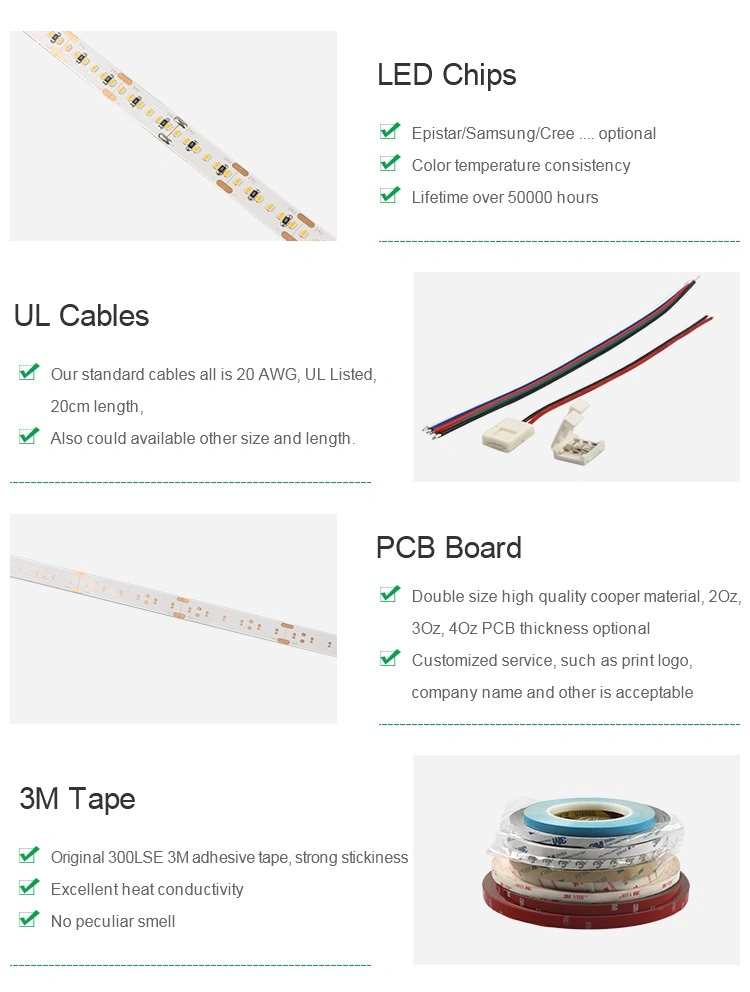 Best LED Strip Lights Tira LED 3014 Flexible LED Strip with UL Certificate