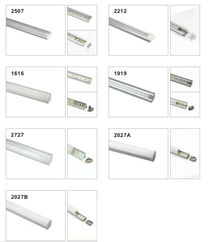 OEM Factory 45 Degree Corner Aluminium Extrusion for LED Strip, 1616 LED Linear Light