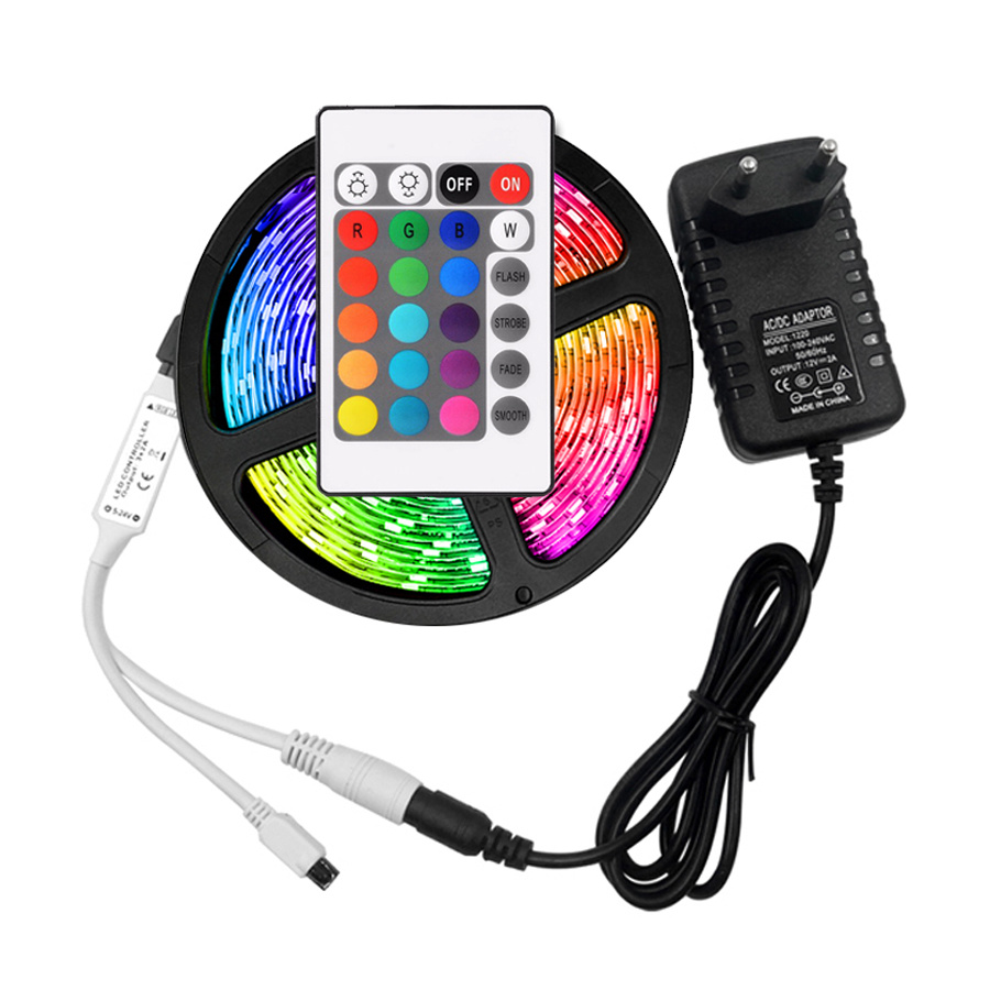 RGB LED Strip Light 300LED Decor Flexible Tape Waterproof Diode Ribbon 5050 LED Strip Light
