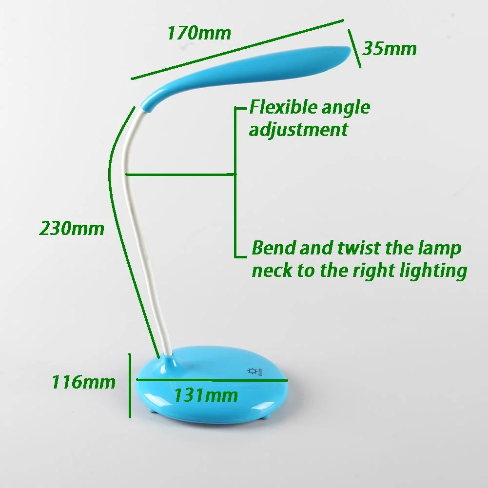 Yichen Flexible Book Light Reading Table Lamp Battery Powered LED Night Light for Home
