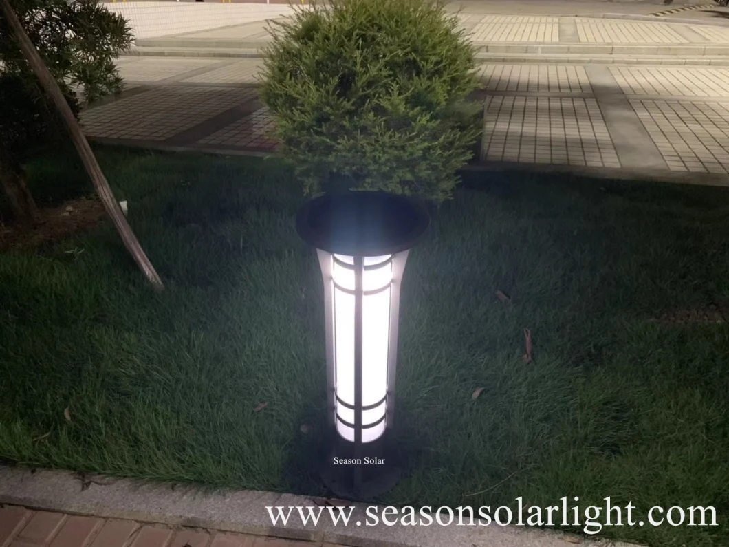 High Power LED Lighting Outdoor Solar Garden Light Waterproof Smart Multi-Color Bollard Garden Light
