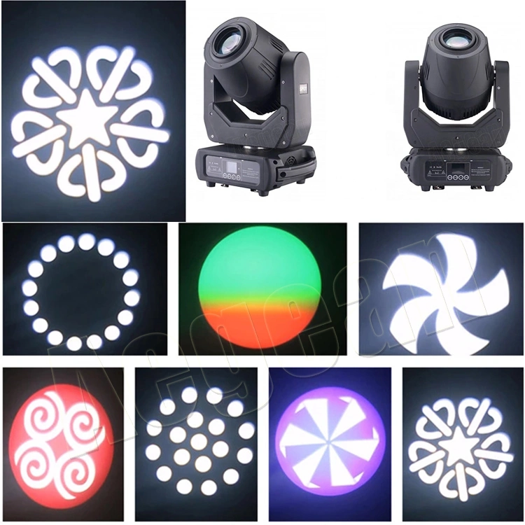 150W 200W LED Beam Moving Head Stage Lights with 24X0.5W RGB 3in1 LED Strip