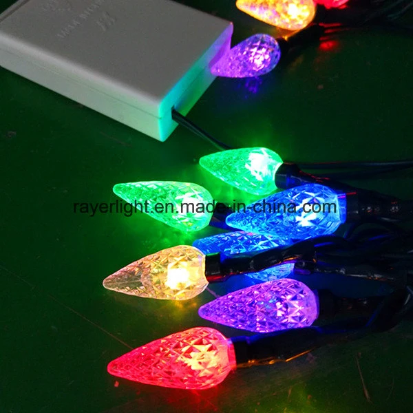 C6 LED Christmas Light Battery Powered String Light for Market Selling