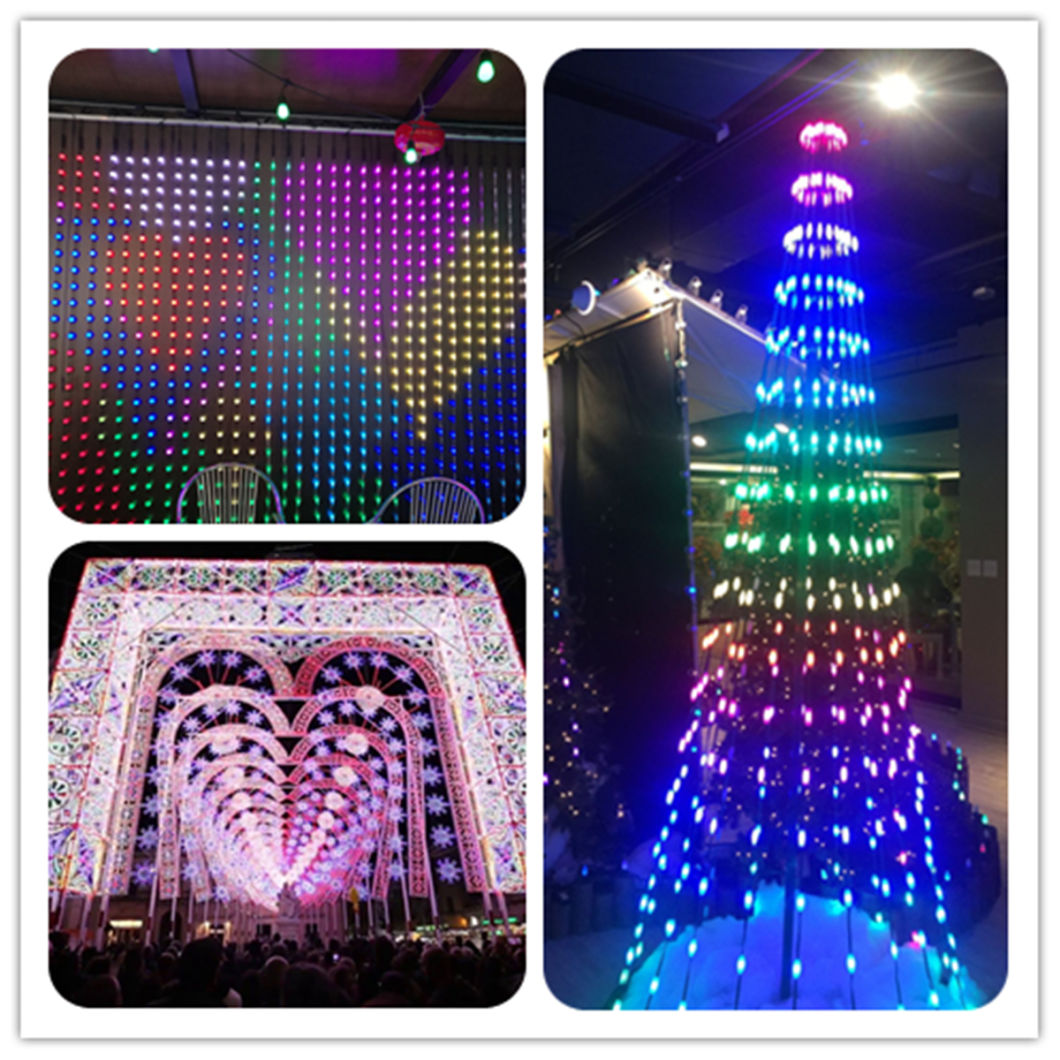 DC12V Low Voltage RGB Pebble Lights LED Christmas Decortion Lights