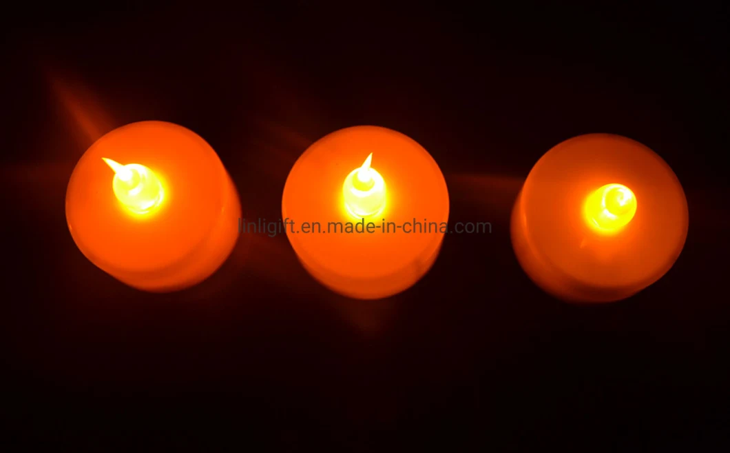 Battery-Powered Unscented LED Tealight Candles, Fake Candles, Tealights Flameless LED Tea Light Candles