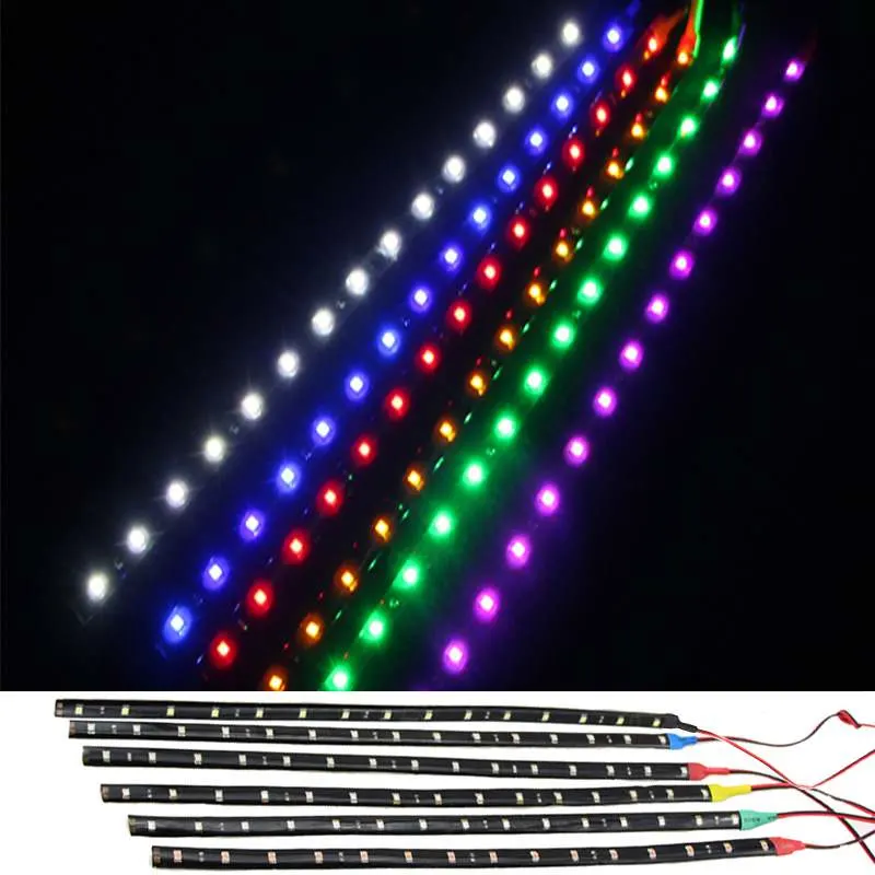 Waterproof LED Headlight 12V 30cm 15SMD Car LED Daytime Running Light Car LED Strip Light DRL